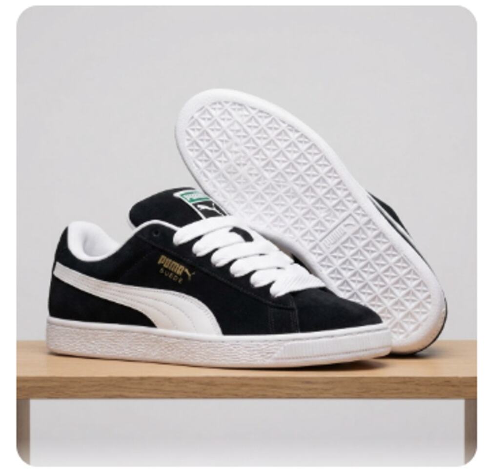 PUMA Suede XL Black White Men’s Skate Sneakers Low Top Shoes